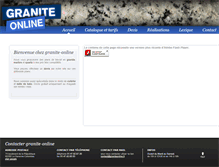 Tablet Screenshot of graniteonline.fr